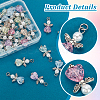 30Pcs Glass Pendant PALLOY-PH01669-4