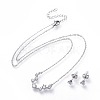 304 Stainless Steel Jewelry Sets SJEW-F211-01A-P-1