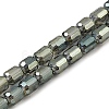 Electroplate Transparent Glass Beads Strands GLAA-C029-02A-04-1
