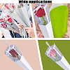 Cone Iridescent Paper Single Rose Packaging Gift Boxes LS-CON-WH0085-50A-5