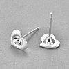 304 Stainless Steel Ear Stud Components STAS-G187-06S-2
