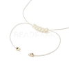 Chakra Natural Gemstone Chip Beads Braided Bead Bracelets BJEW-JB12885-4