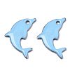 201 Stainless Steel Enamel Pendants X-STAS-N088-16G-1