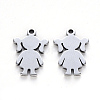 Tarnish Resistant 304 Stainless Steel Pendants STAS-N092-58-2