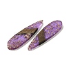 Transparent Resin & Walnut Wood Big Pendants WOOD-G018-16C-3