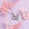 925 Sterling Silver Heart with Mom & Son Pendants for Mother's Day STER-BB65972-A-3