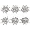6Pcs Alloy Garment Accessories FIND-FG0004-42A-1