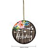 Handmade Porcelain Pendants PORC-WH0005-011-2