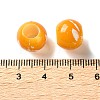 Spray Painted ABS Plastic European Beads KY-G033-01B-02-3