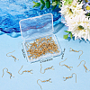 Beebeecraft 50Pcs Ion Plating(IP) 304 Stainless Steel Hooks STAS-BBC0001-50-7