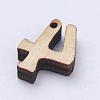 Undyed Wood Charms WOOD-L003-17-3