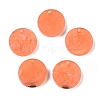 Opaque Resin Pendants RESI-T058-03F-1