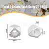 400Pcs 2 Colors Alloy Beads FIND-HY0002-75-2
