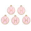 Alloy Enamel Pendants X-ENAM-S124-01A-09H-2