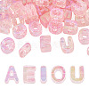 50Pcs 5 Styles UV Plating Rainbow Iridescent Acrylic Beads OACR-TA0004-67E-1