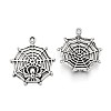 Tibetan Style Alloy Spider & Web Pendants X-TIBEP-N008-09AS-RS-1