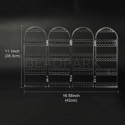 4 Foldable Screen Acrylic Earring Display Stands EDIS-N010-02-1