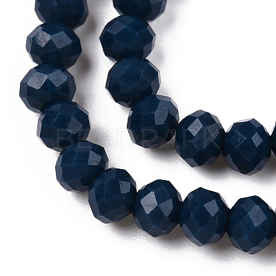 Opaque Solid Color Glass Beads Strands LS-EGLA-A034-P1mm-D16-1