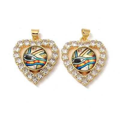Golden Brass Pendants KK-L209-005G-04-1