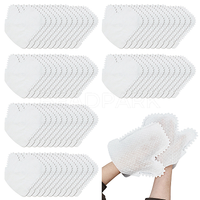 80Pcs Non-woven Fabrics Disposable Gloves AJEW-GO0005-18-1