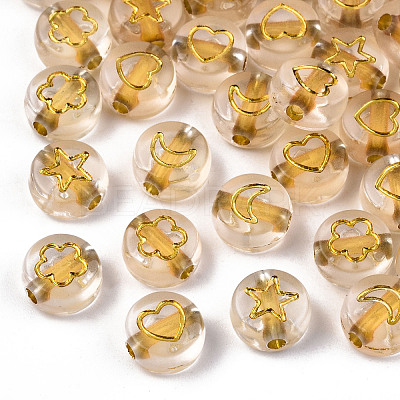 Transparent Acrylic Beads TACR-N010-002A-1