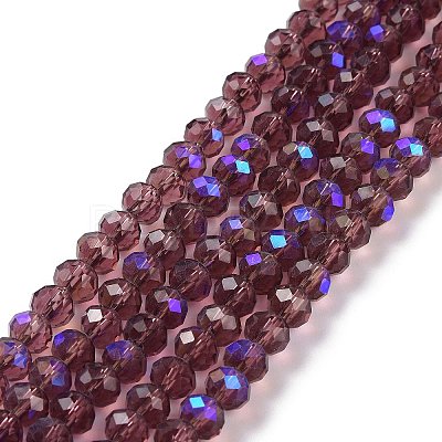 Electroplate Glass Beads Strands X1-EGLA-A034-T4mm-L14-1