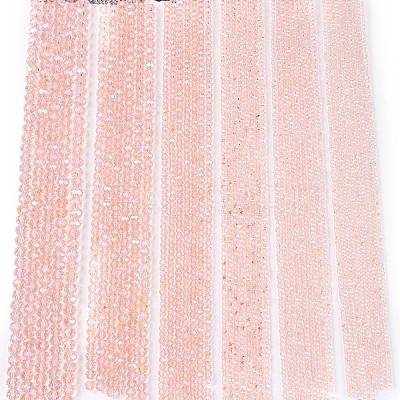 Electroplate Glass Beads Strands LS-EGLA-A044-T6mm-L22-1