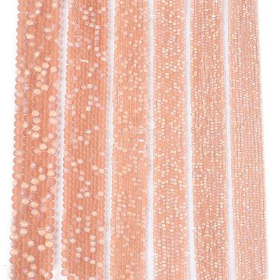 Transparent Glass Beads Strands EGLA-A044-T1mm-MB21-1