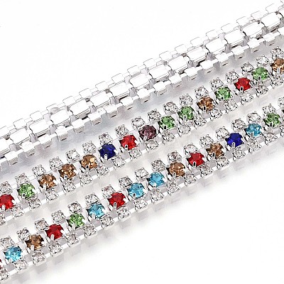 Iron Rhinestone Cup Chains CH-T006-04S-03-1