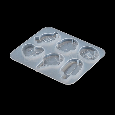 Ice Cream/Cake/Donut Pendant DIY Silicone Mold DIY-K073-09C-1