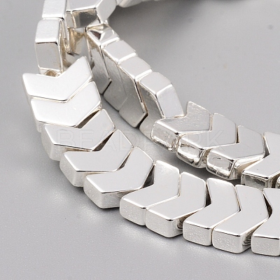 Electroplated Non-magnetic Synthetic Hematite Beads Strands G-F682-04A-S-1