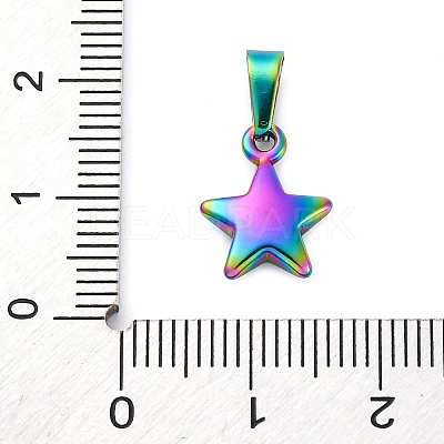 Ion Plating(IP) 304 Stainless Steel Charms STAS-I127-067M-1