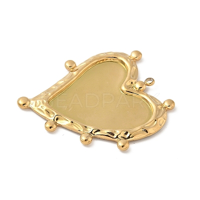 304 Stainless Steel Pendant Cabochon Settings for Enamel STAS-L293-02G-1