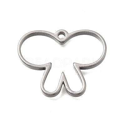 304 Stainless Steel Hollow Pendants STAS-D381-02B-P-1