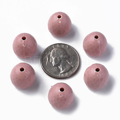 Opaque Acrylic Beads MACR-S373-10A-A14-1