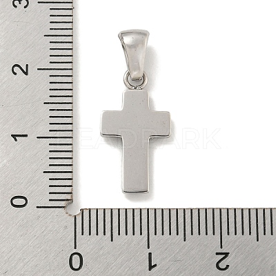 304 Stainless Steel Cubic Zirconia Pendants STAS-C102-04E-P-1