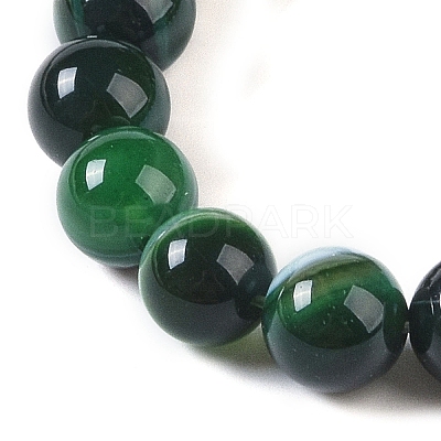 Natural Striped Agate/Banded Agate Beads Strands G-Z060-A01-B27-1