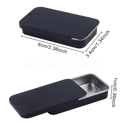 Rectangle Tinplate Cans CON-WH0075-04B-1