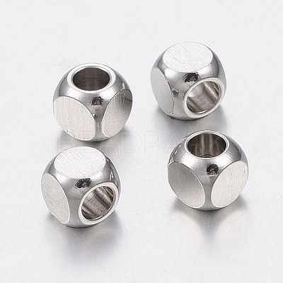 Tarnish Resistant 304 Stainless Steel Beads STAS-H426-02-4MM-1