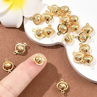 SHEGRACE Brass Round Links XGR0127G-123G-1