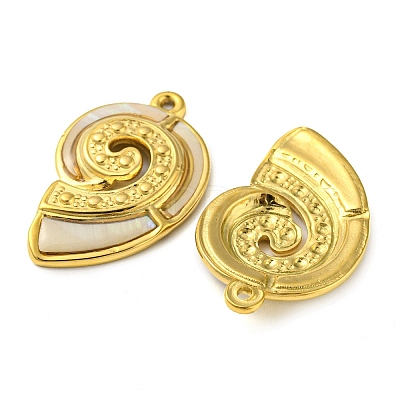 Natural Shell Pendants X-STAS-P341-01G-02-1
