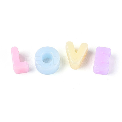 Imitation Jelly Acrylic Beads OACR-N150-28-1
