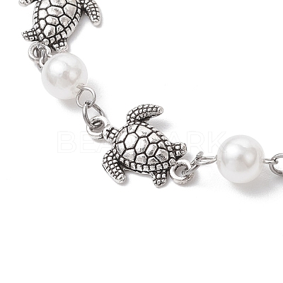 Ocean Series Alloy Tortoise Link Bracelets BJEW-JB11840-02-1