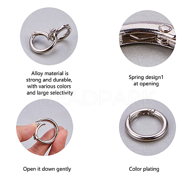 Zinc Alloy Key Clasp Findings PALLOY-PH0012-68-1