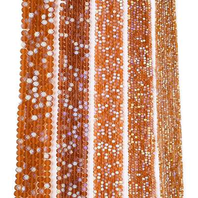 Transparent Glass Beads Strands EGLA-A044-T1mm-MB04-1