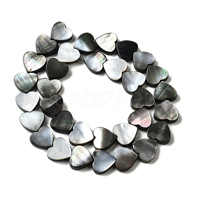 Natural Black Lip Shell Beads Strands BSHE-D300-06A-1