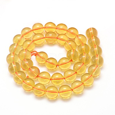 Natural Quartz Crystal Beads Strands X-G-H1648-8mm-03S-AA2-1