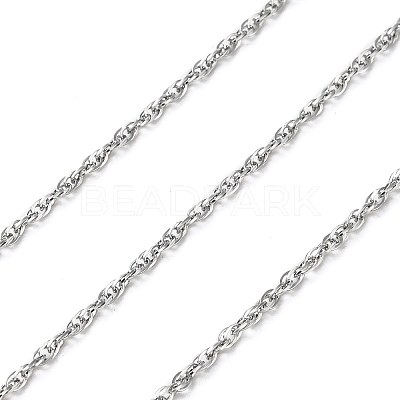 Tarnish Resistant 304 Stainless Steel Rope Chain CHS-C010-01A-P-1