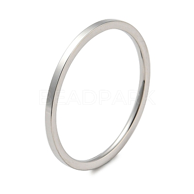 Non-Tarnish 304 Stainless Steel Simple Plain Band Finger Ring for Women Men RJEW-F152-05P-E-1