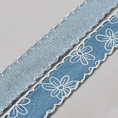 Polyester Denim Ribbons OCOR-TAC0003-18B-1